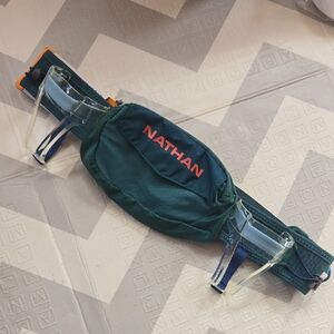Nathan Green Waist Pack with Hydration Bottle Holders
